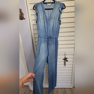 Bella Dahl Blue Soft Fabric Jumpsuit S